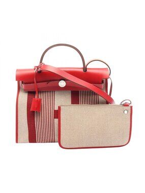 Hermes Handbag Herbag Zip PM H Vibrasion Bordeaux Fishel 2-Way